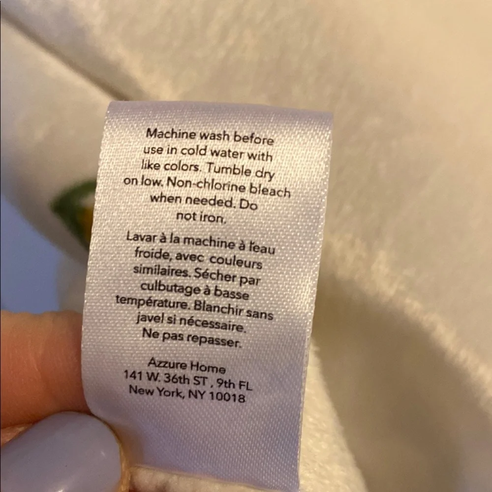 LILA & JACK Olive printed cream baby Blanket